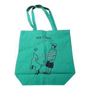 The New Yorker Limited Edition Tote Bag Laura Dirzyte Green Dog Walk Rare